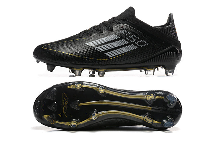 adidas F50 Elite Laceless FG Black/White/Gold
