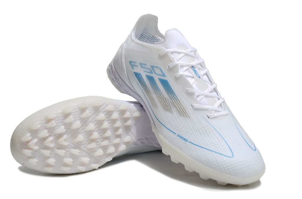 Adidas F50 Pro TF White/Blue/Silver