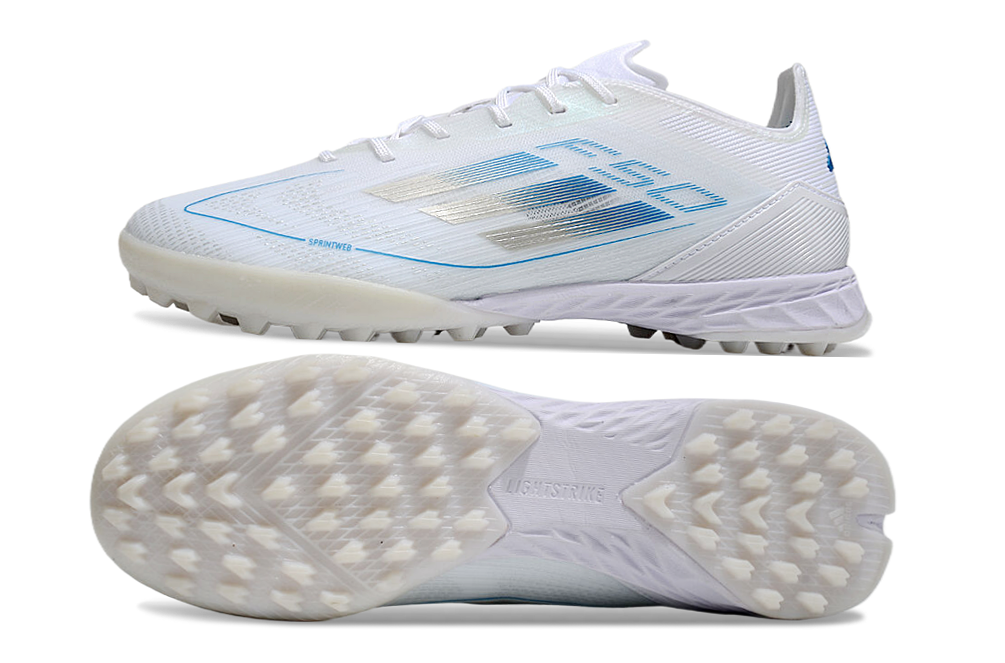 Adidas F50 Pro TF White/Blue/Silver